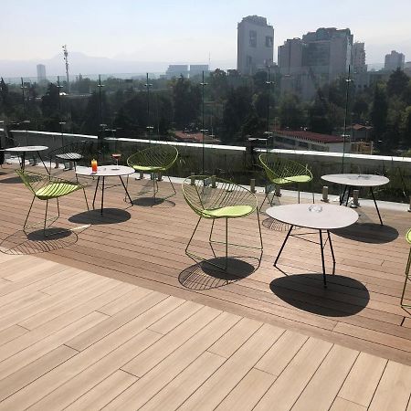 Galeria Plaza San Jeronimo Hotell Mexico City Exteriör bild Rooftop bar at the hotel
