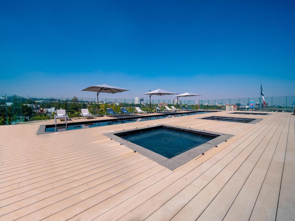 Galeria Plaza San Jeronimo Hotell Mexico City Exteriör bild Rooftop pool