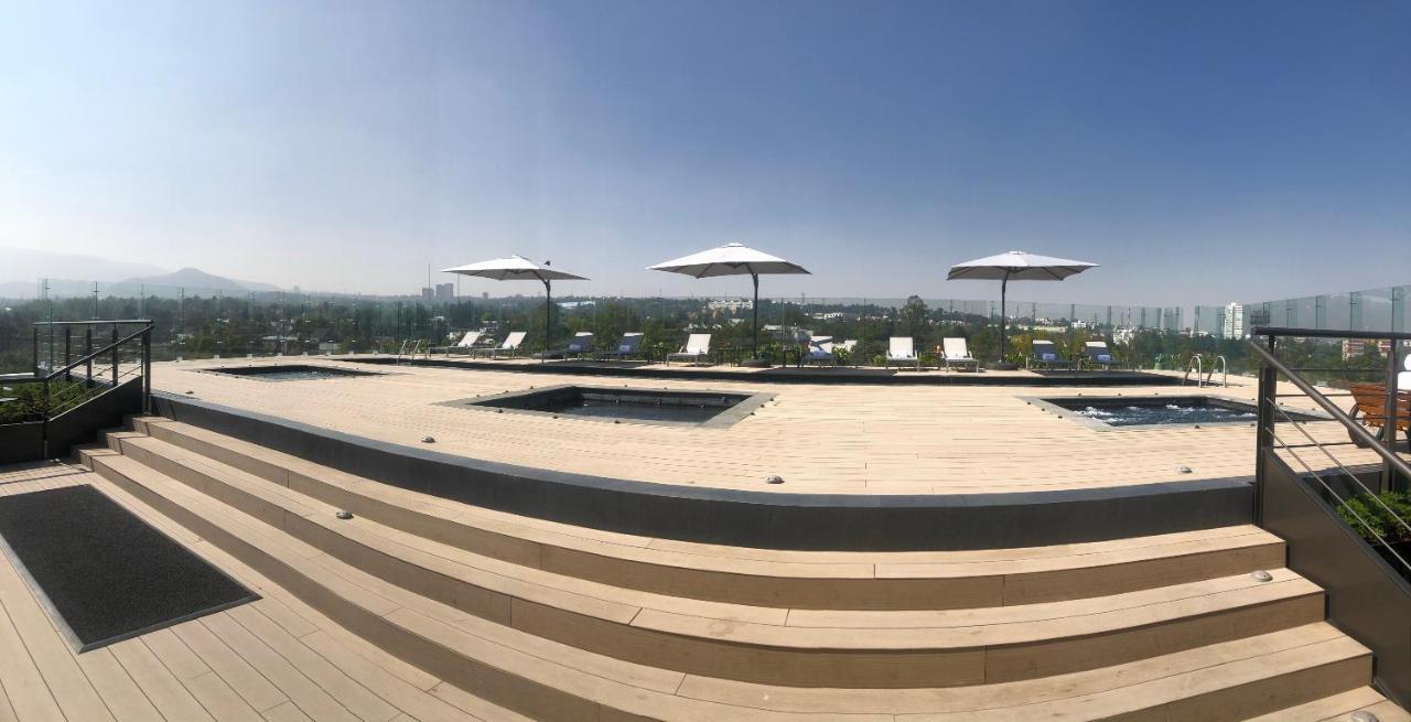 Galeria Plaza San Jeronimo Hotell Mexico City Exteriör bild The rooftop of the building