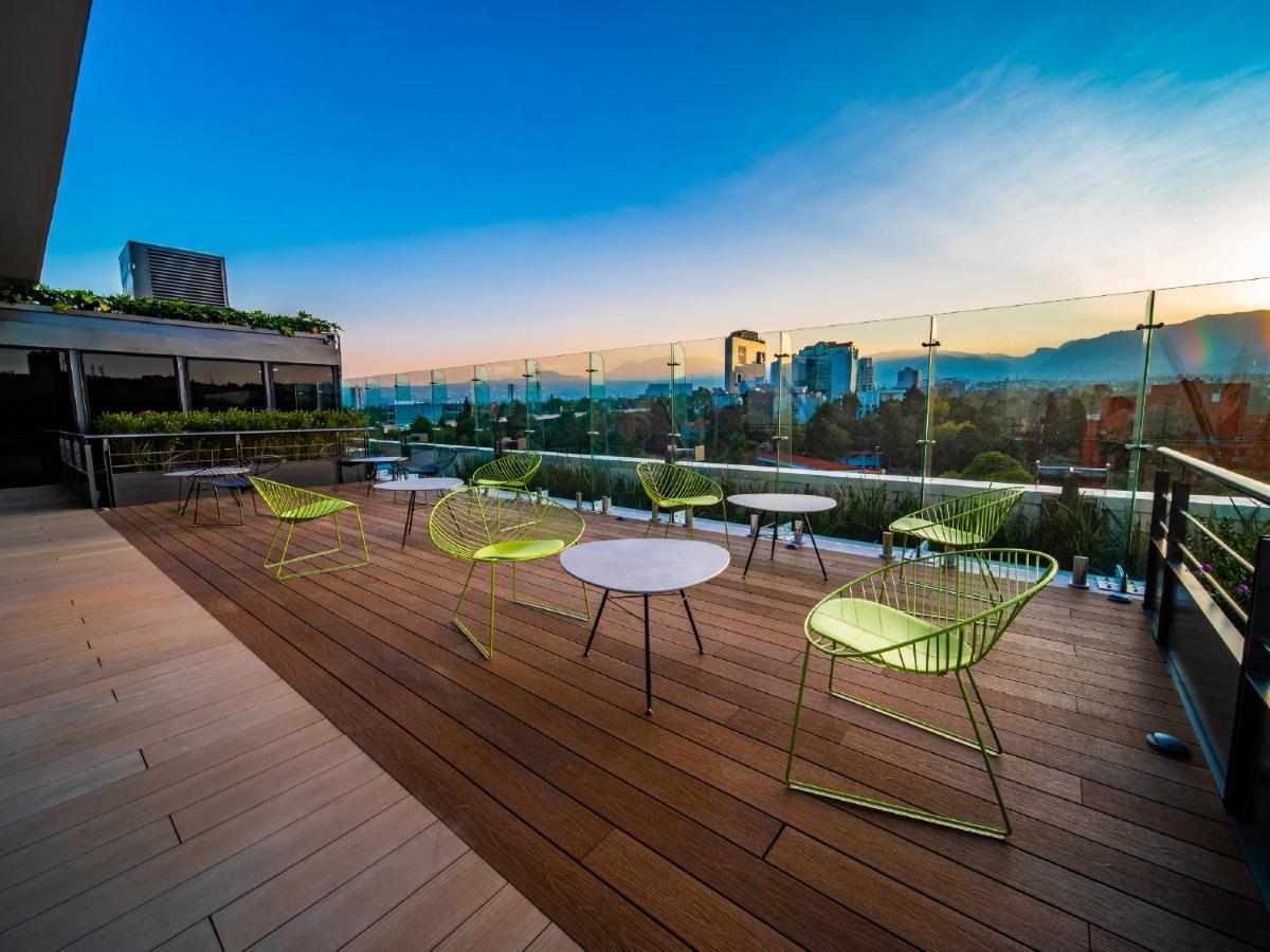 Galeria Plaza San Jeronimo Hotell Mexico City Exteriör bild Rooftop